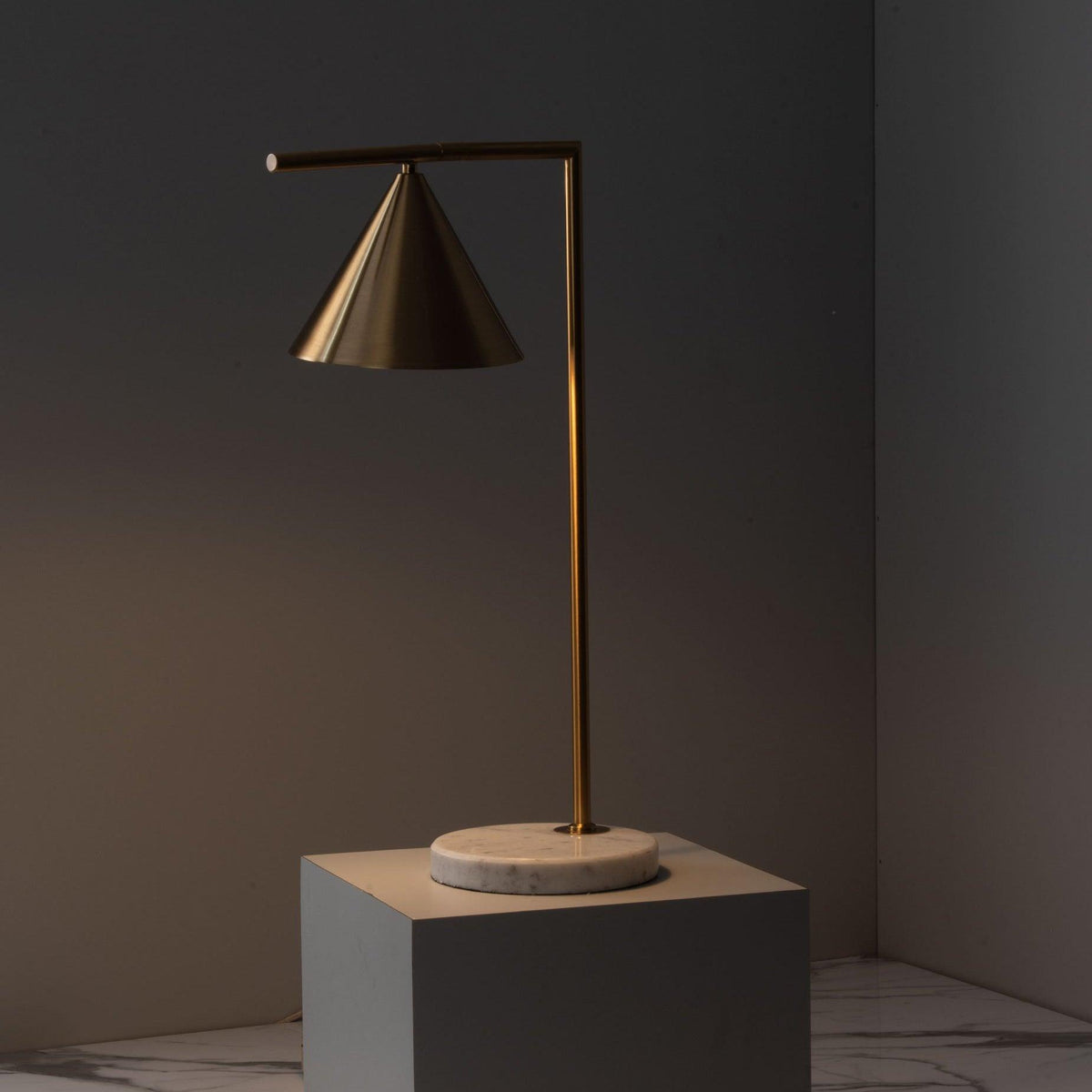 Glowen Marbre Lampe de Table Industrielle de Table