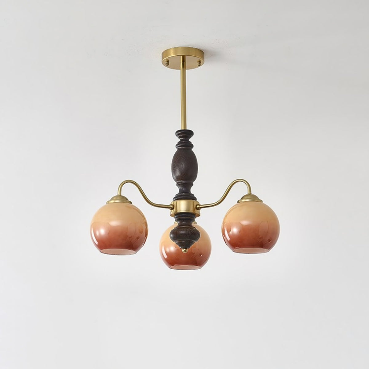 Salina Lustre Caramel Orb Curved Arm
