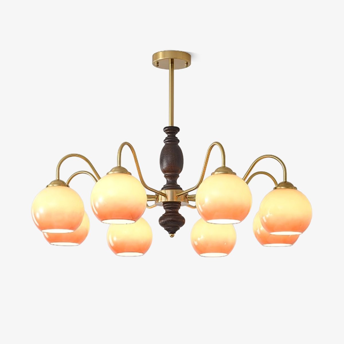 Salina Lustre Caramel Orb Curved Arm