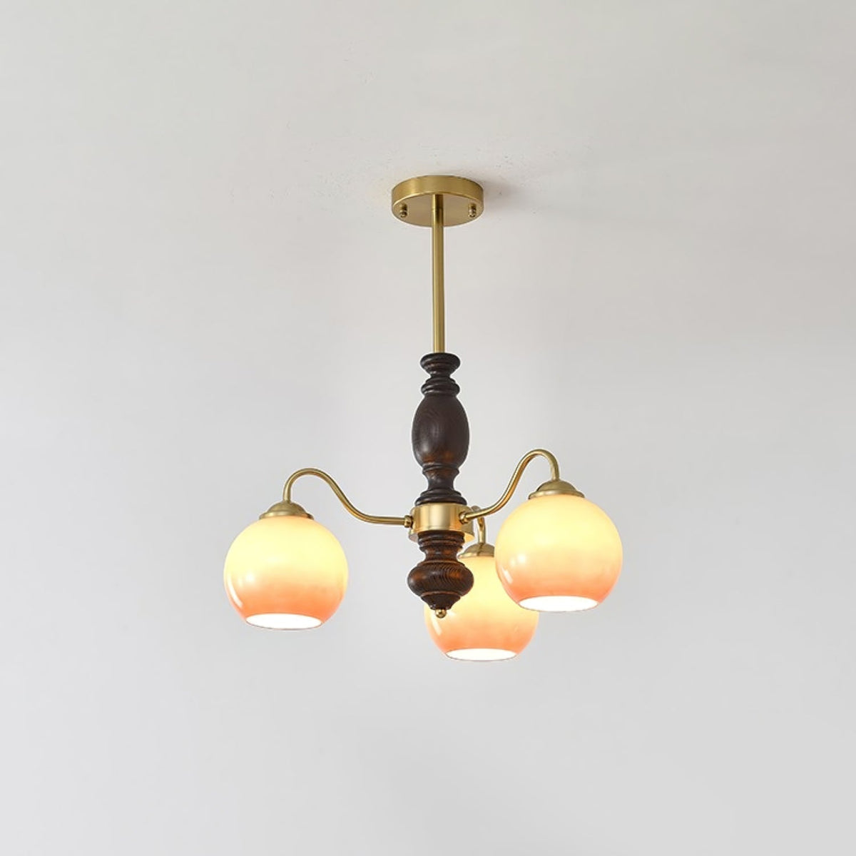 Salina Lustre Caramel Orb Curved Arm