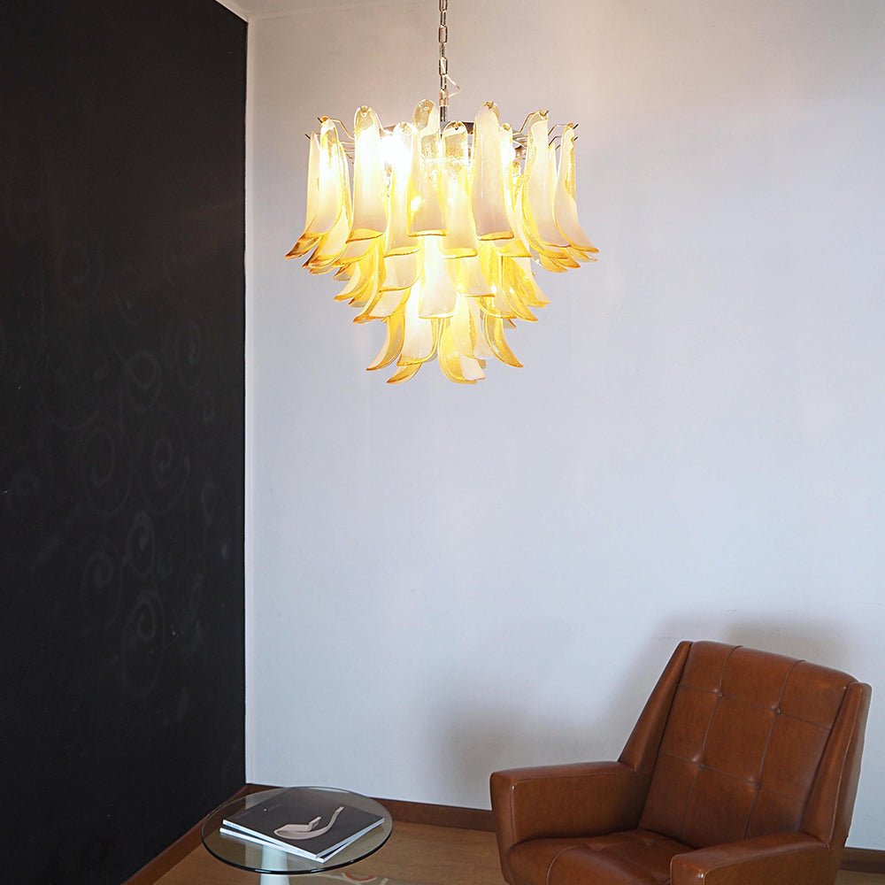 Darenien Lustre Pétales en Verre de Murano Superposés