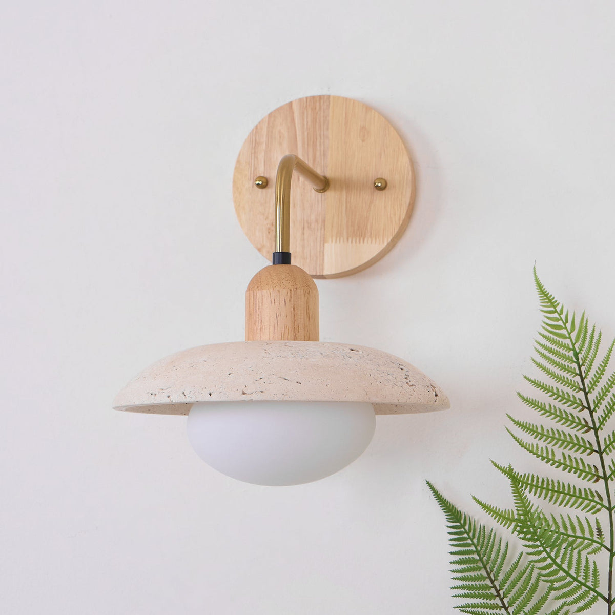Winel Applique Murale Vintage en Travertin