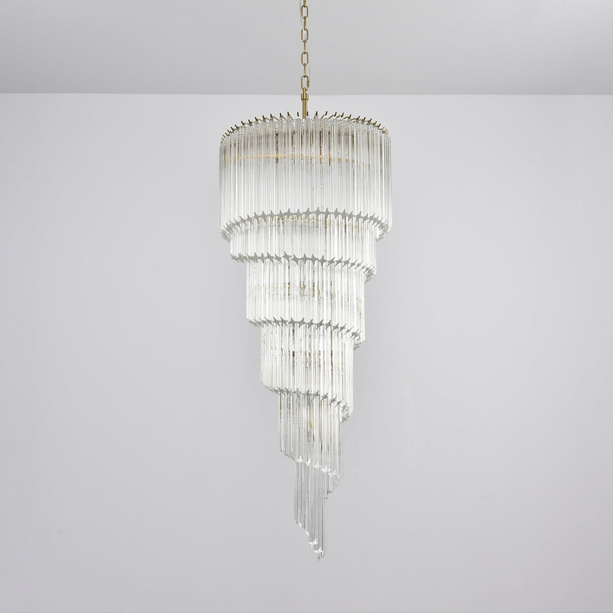 Paisley Lustre Spirale Verre Clair