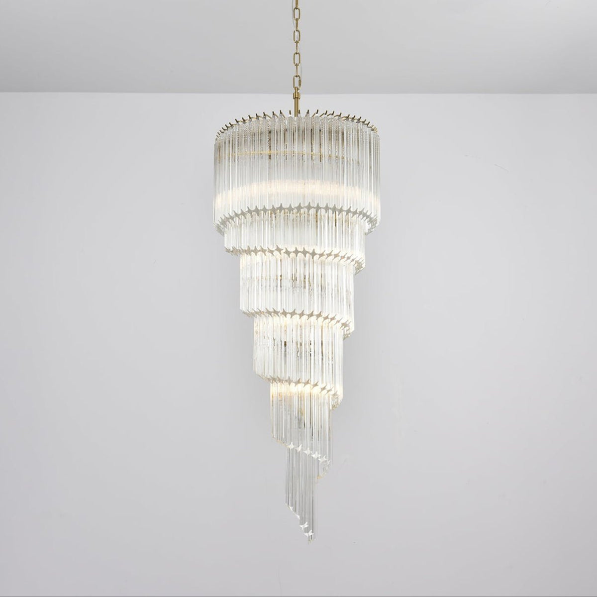 Paisley Lustre Spirale Verre Clair