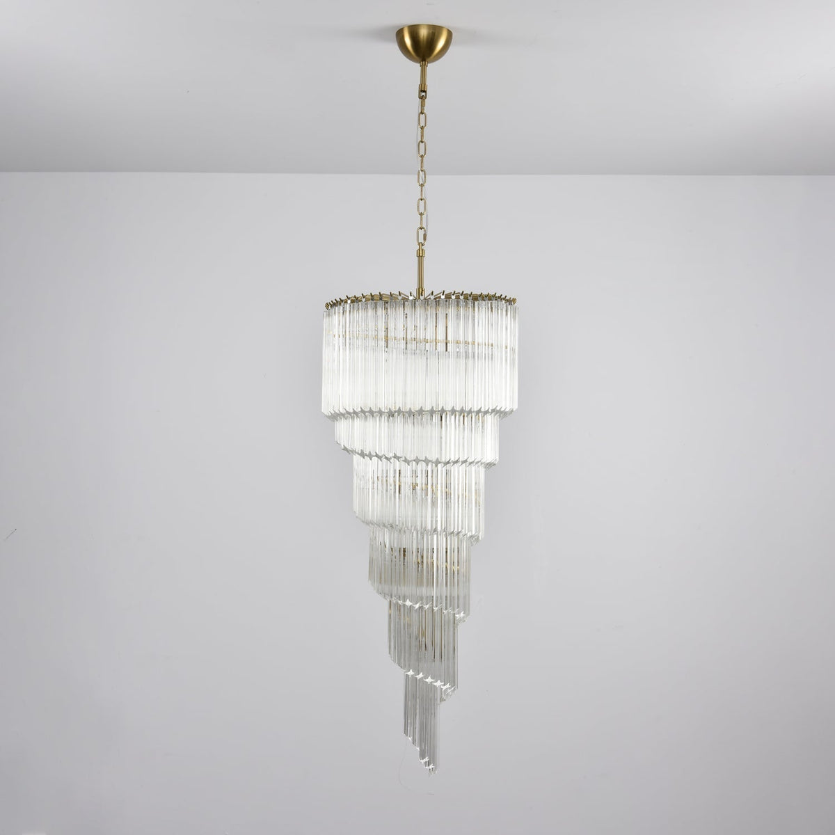 Paisley Lustre Spirale Verre Clair