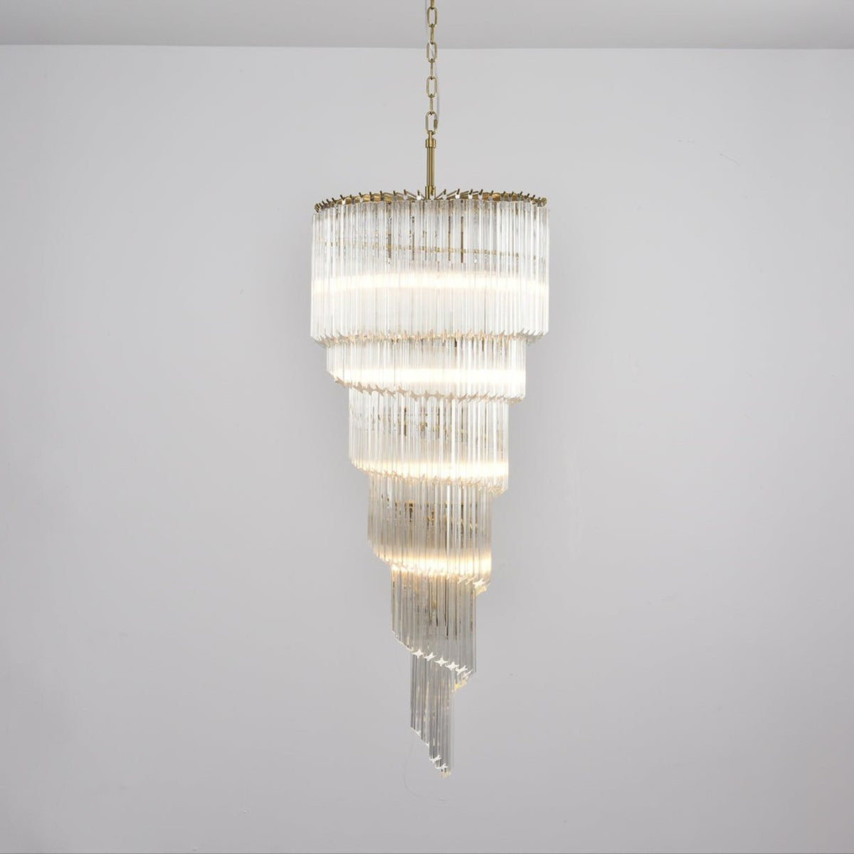 Paisley Lustre Spirale Verre Clair