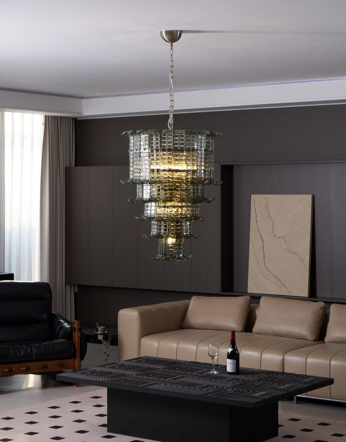 Lauretta Lustre Cascade Verre Murano Vintage