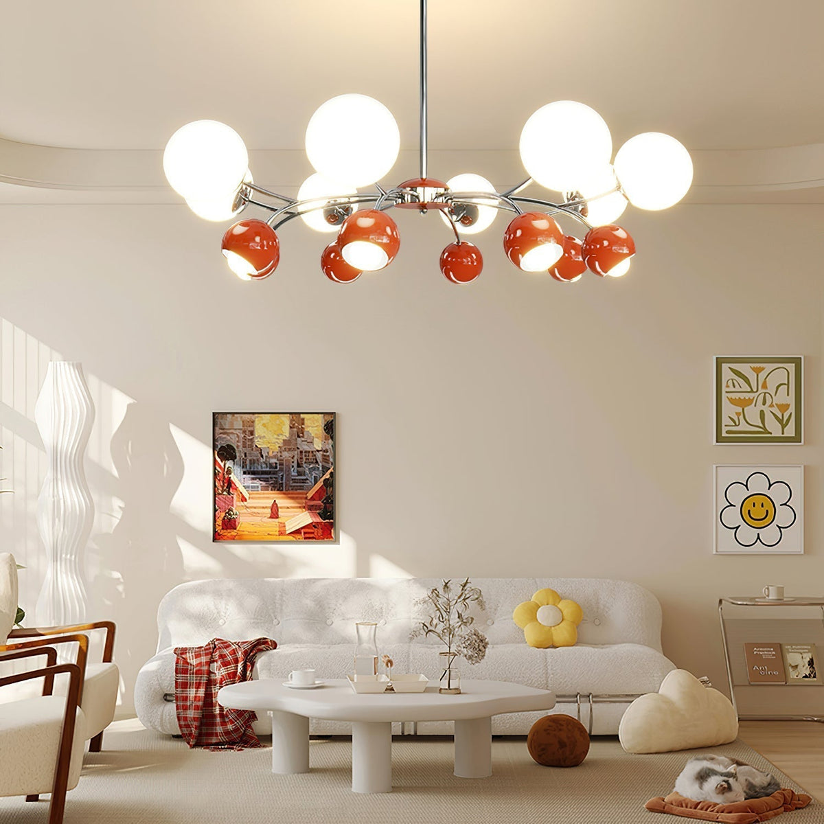 Tavisse Lustre Chrome Rouge Crème Globe