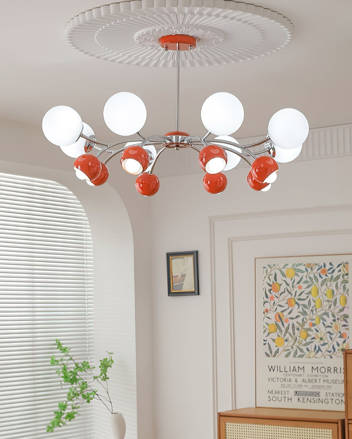 Tavisse Lustre Chrome Rouge Crème Globe