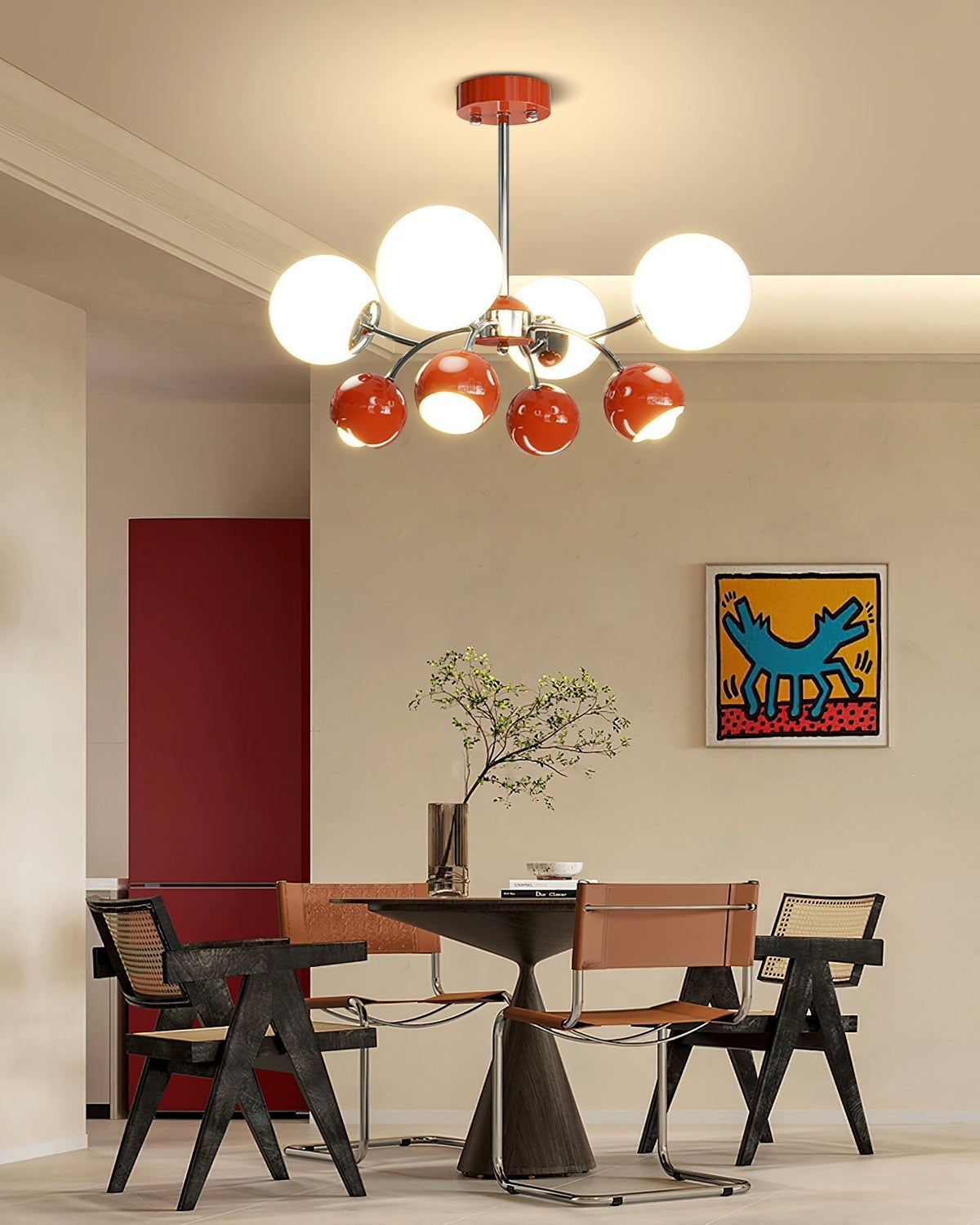 Tavisse Lustre Chrome Rouge Crème Globe