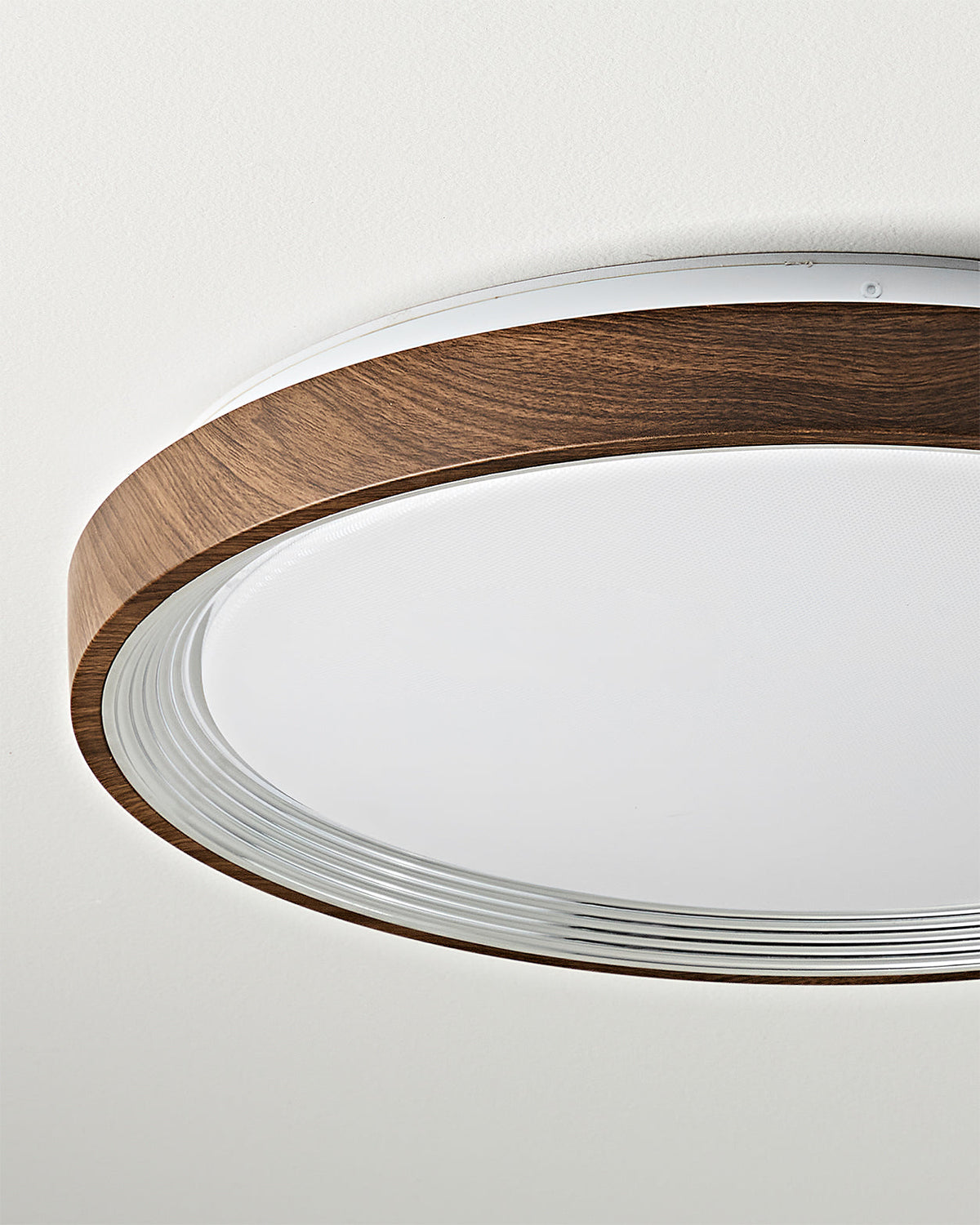 Installation view of the Cerova Ceiling Light flush against the ceiling.