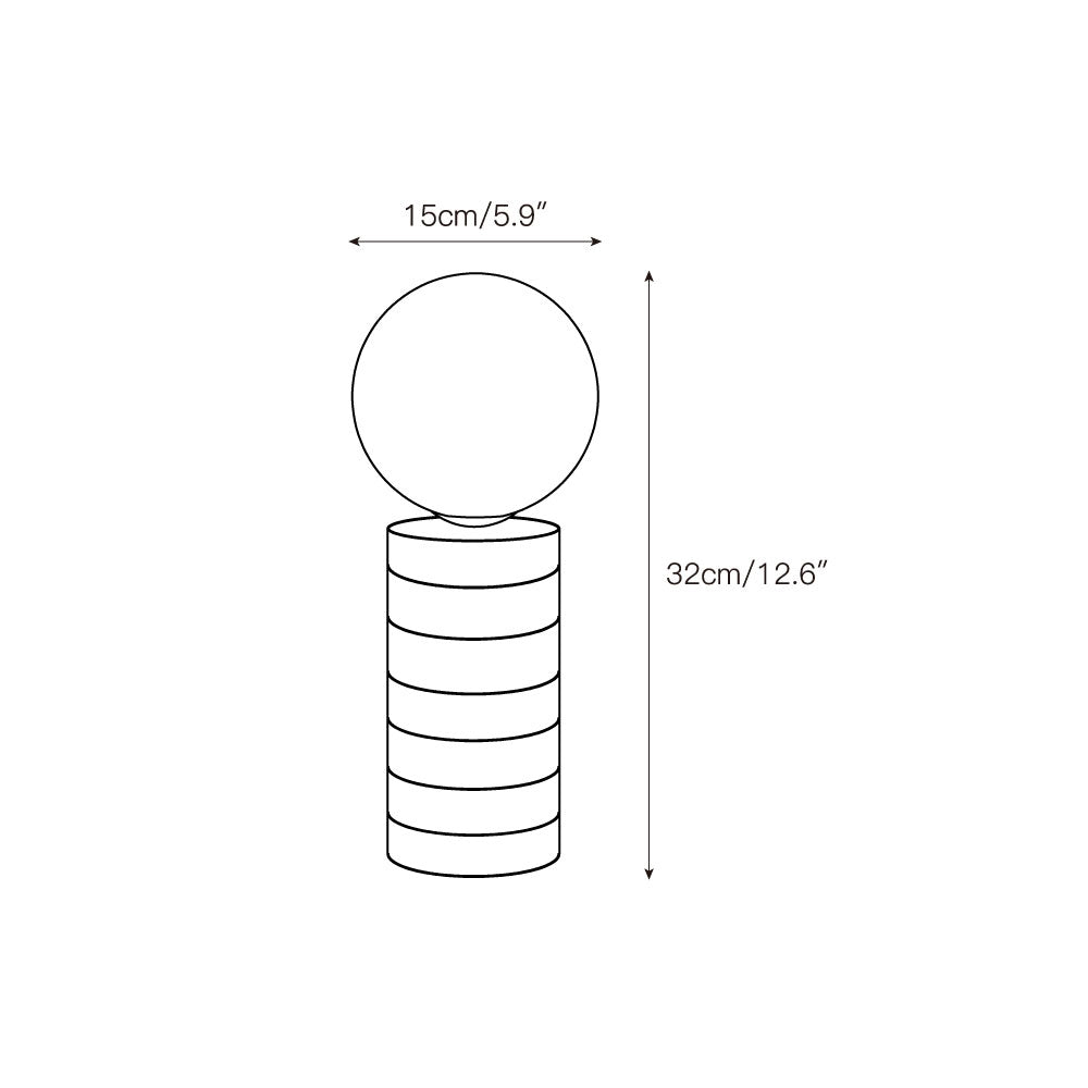 Lampe de Table Charade en Marbre