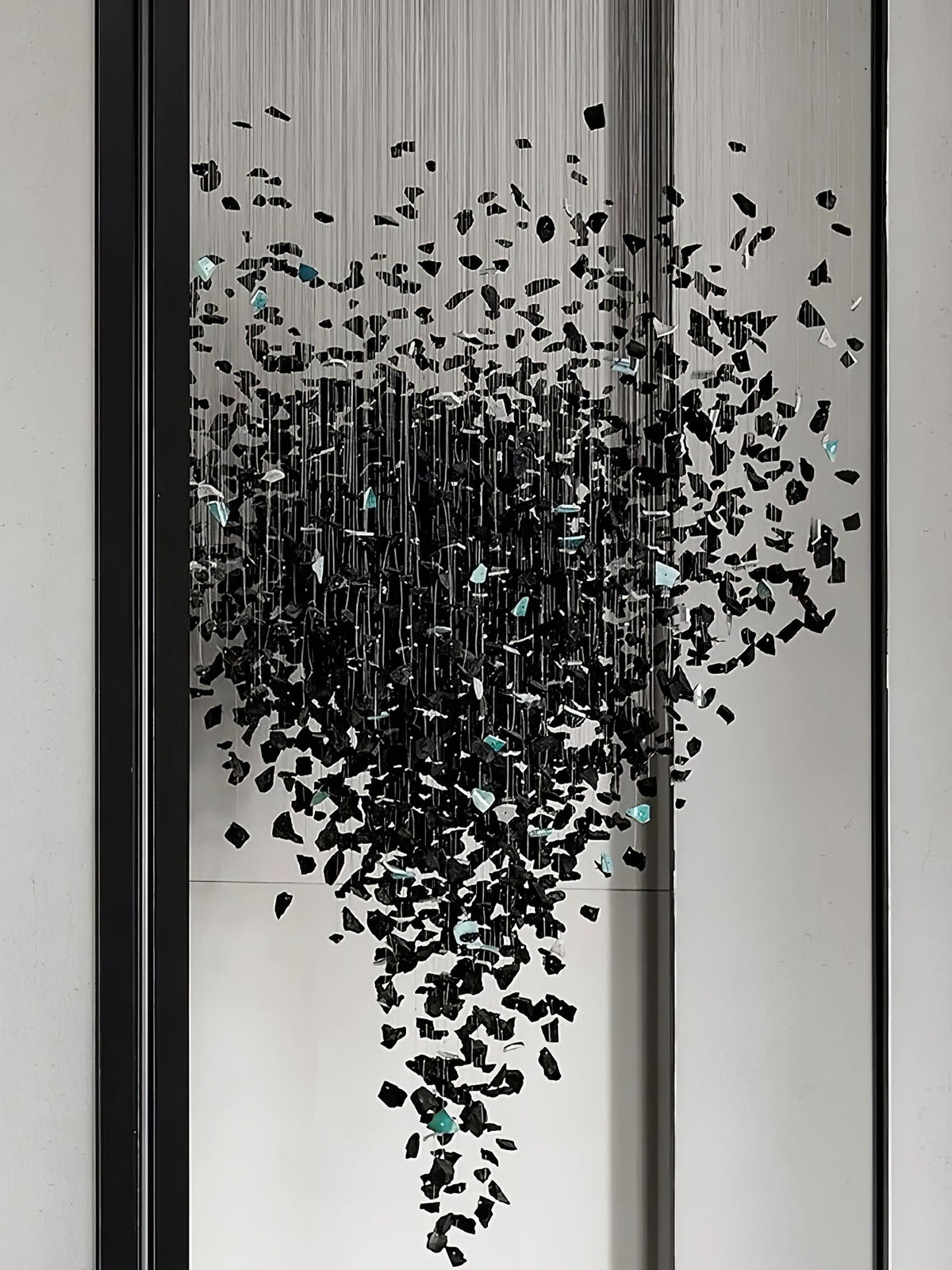 Arsilus Lustres en Cascade Couleur Pierre Anthracite pour Un Espace Artistique