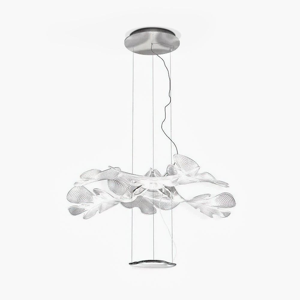 Eldio Lustre Suspension Feuille Transparente