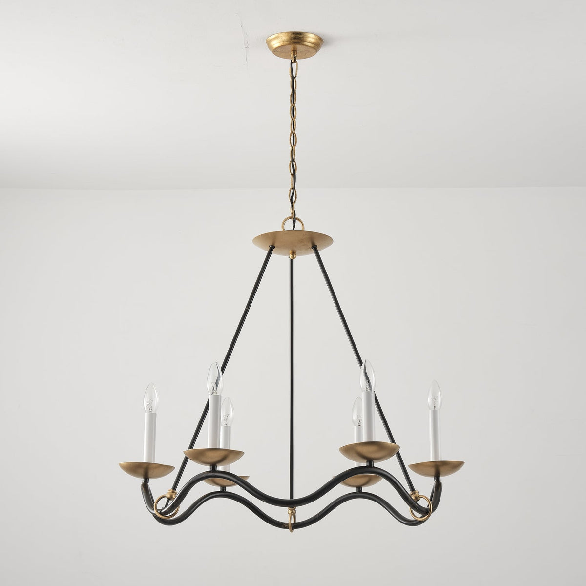 Lucivia Lustre Vintage en Laiton Élégant
