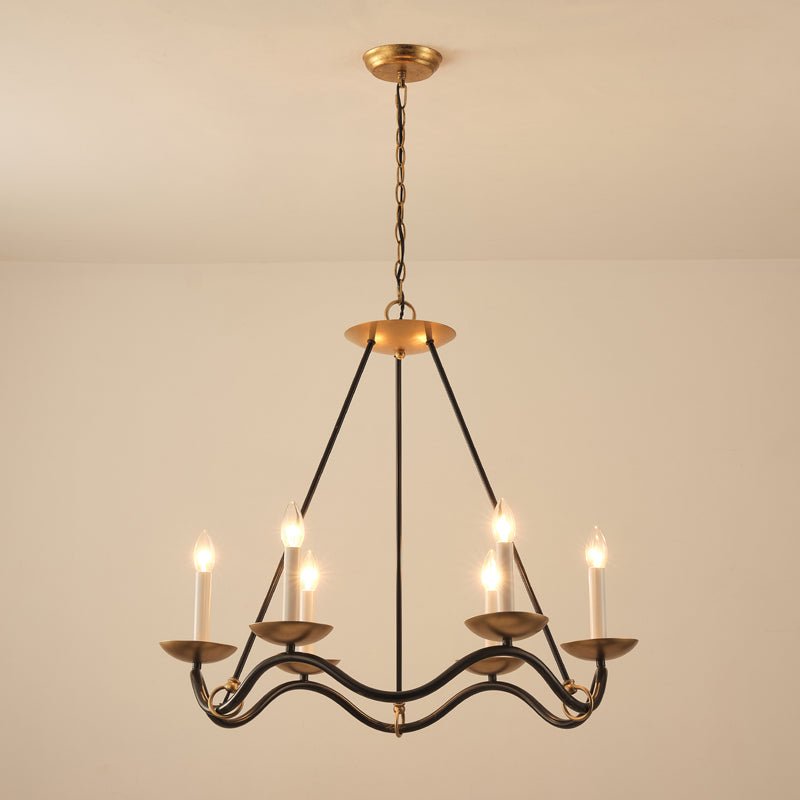 Lucivia Lustre Vintage en Laiton Élégant
