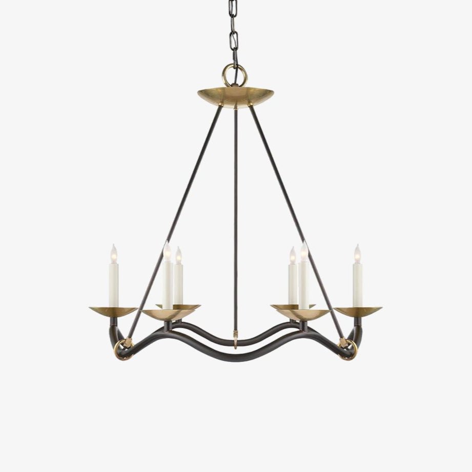 Lucivia Lustre Vintage en Laiton Élégant