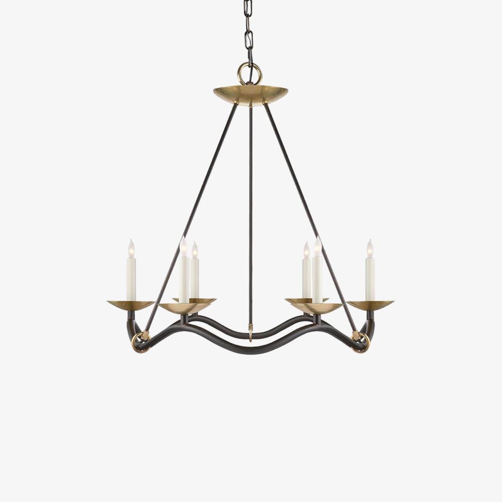 Lucivia Lustre Vintage en Laiton Élégant
