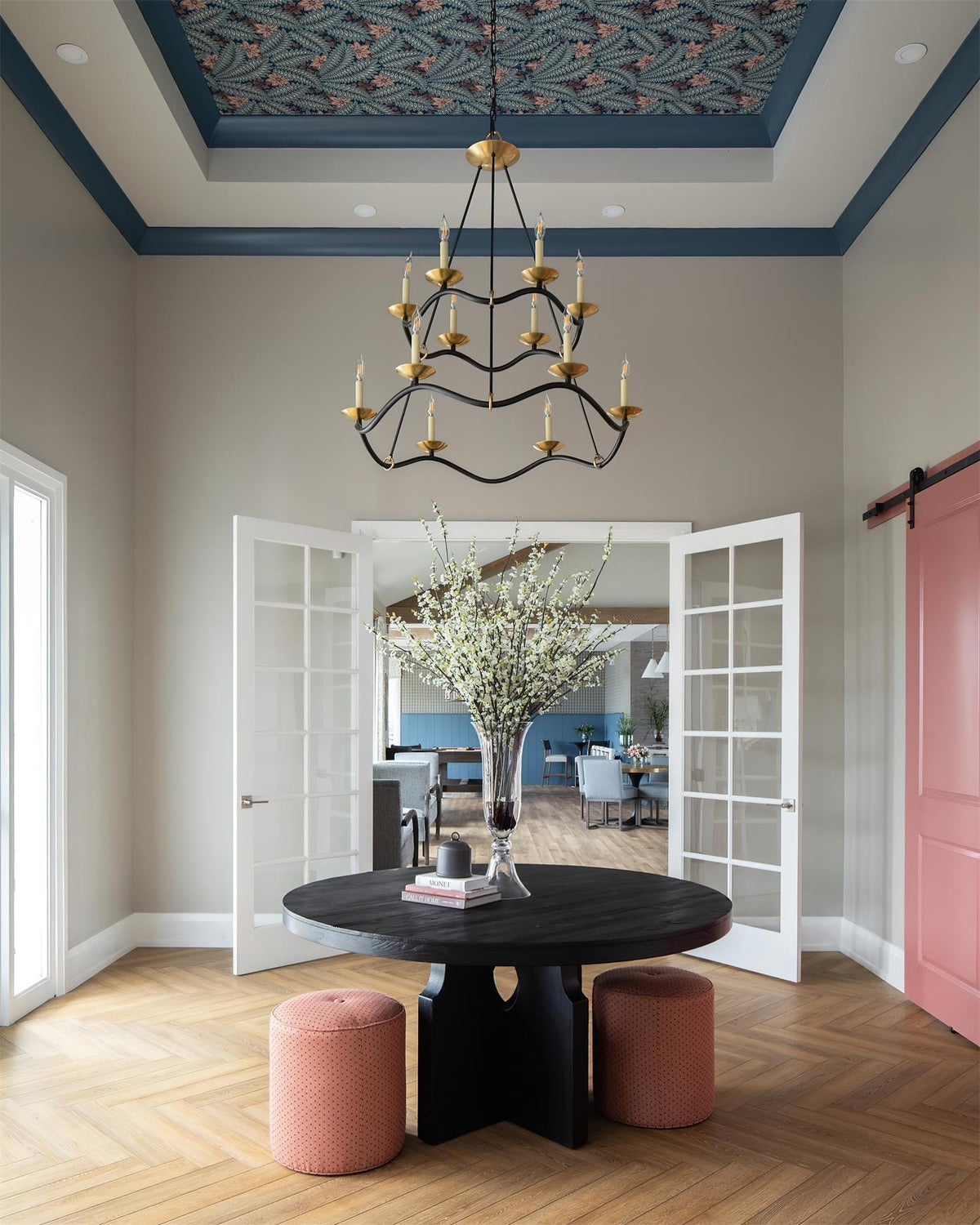 Juvin Two-Tier Candle Chandelier-Neutral Decor