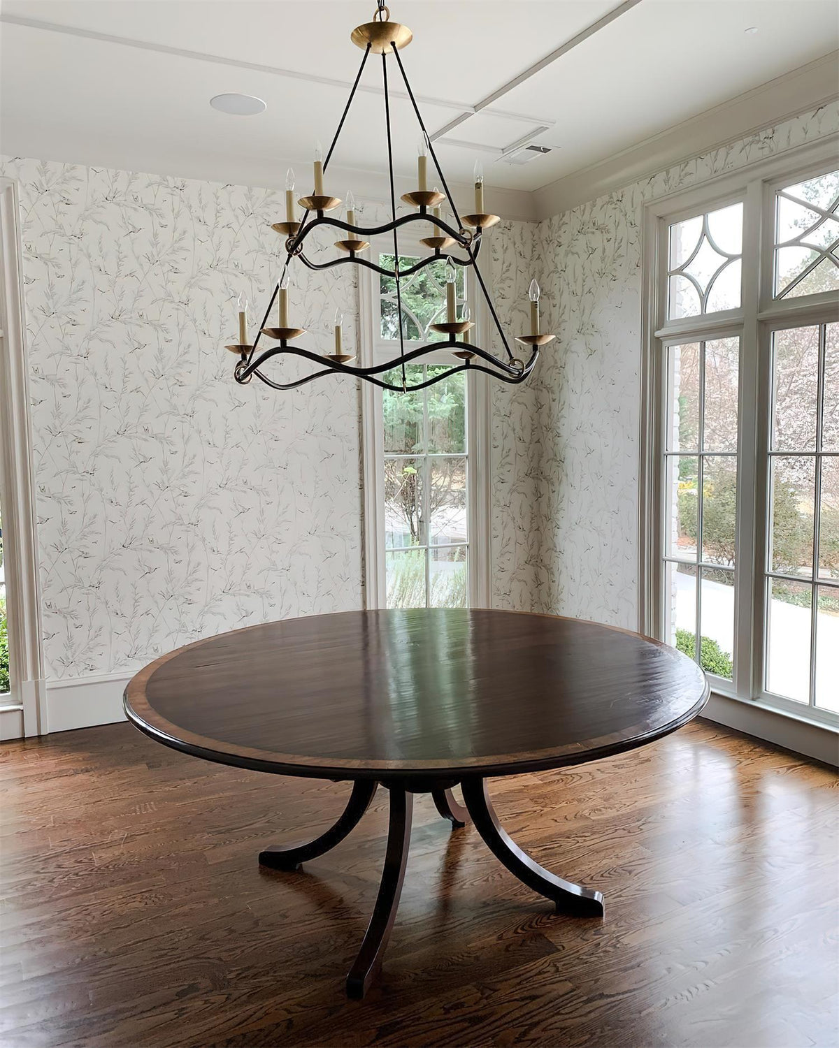 Juvin Two-Tier Candle Chandelier-Neutral Decor