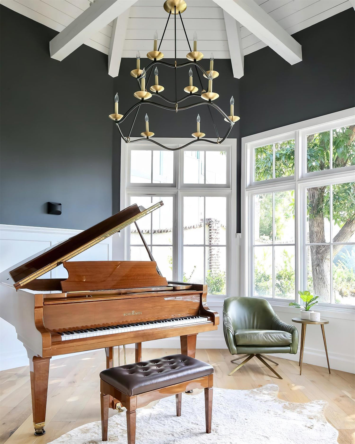 Juvin Two-Tier Candle Chandelier-Neutral Decor