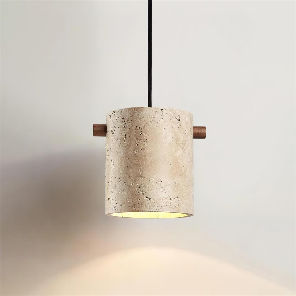 Gavilo Travertine Pendant Lamp-Neutral Decor
