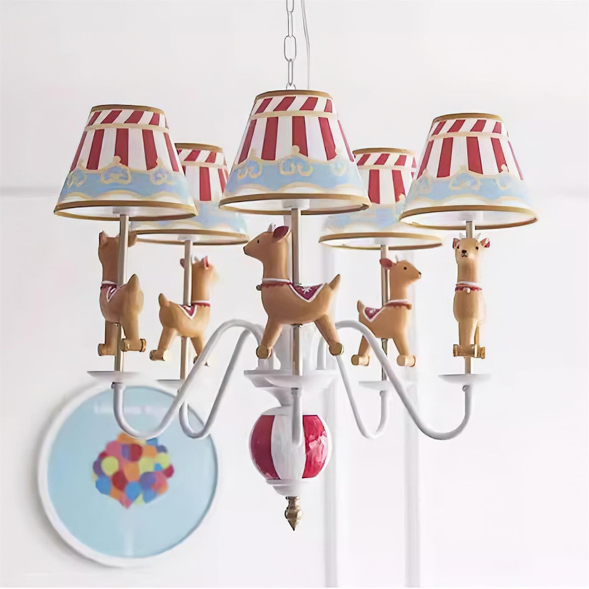 Solvian Chandelier Carousel Kids Playful-Neutral Decor