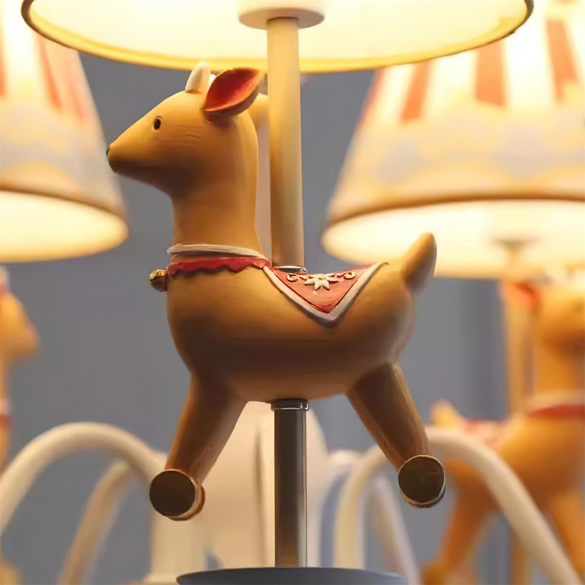 Solvian Chandelier Carousel Kids Playful-Neutral Decor