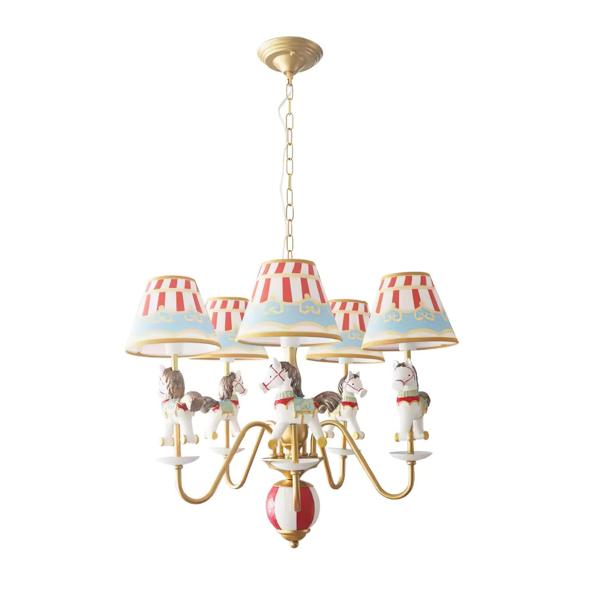 Solvian Chandelier Carousel Kids Playful-Neutral Decor
