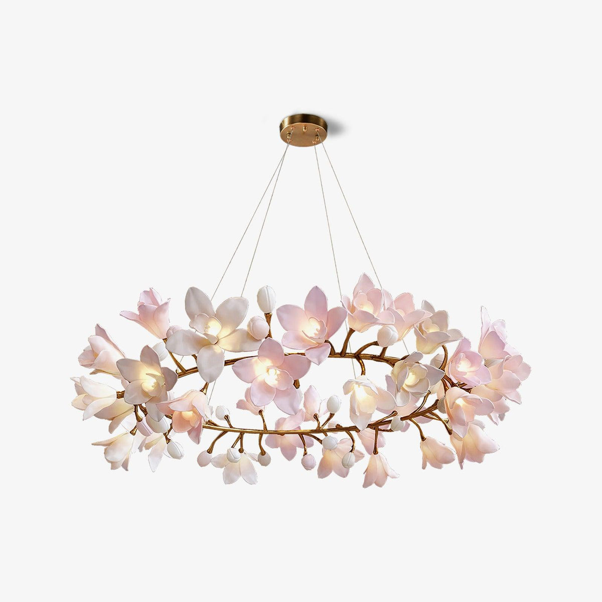 Nelivia Lustre Laiton Céramique Floraison