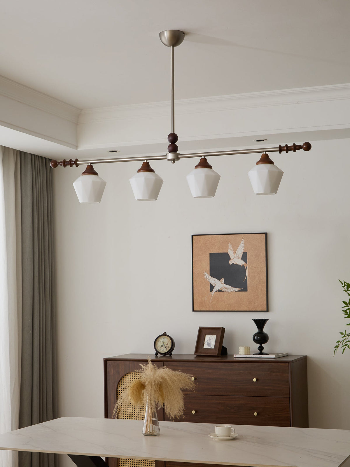 Moriel Lustre Vintage Traditionnel Élégant en Bois