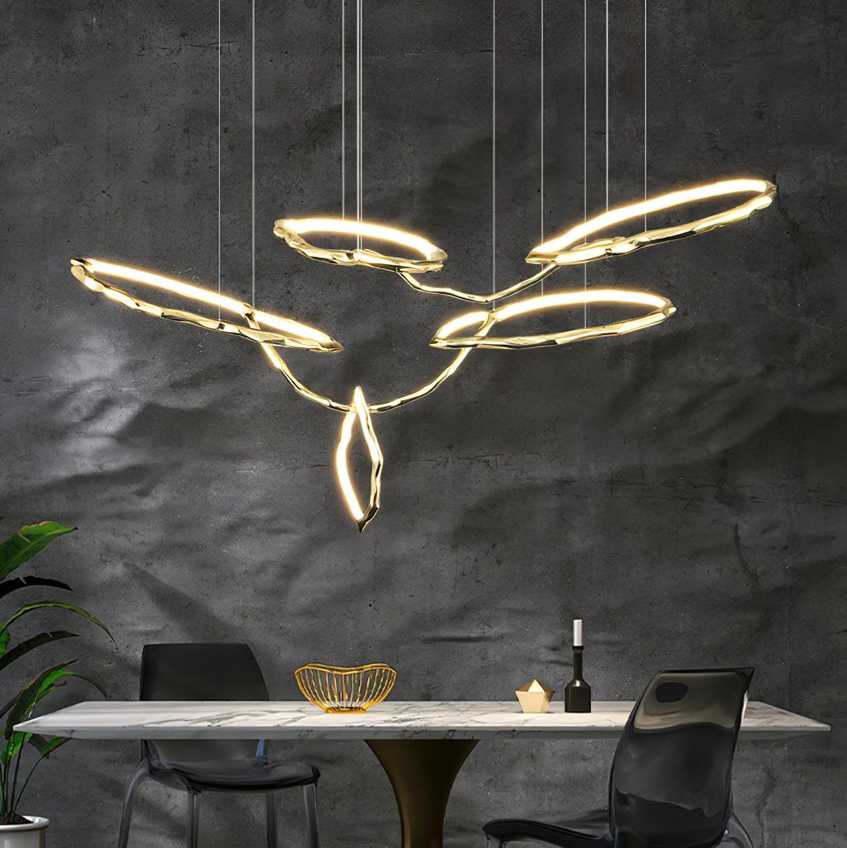 Aballs Lustre Cloud Rings Series en Laiton