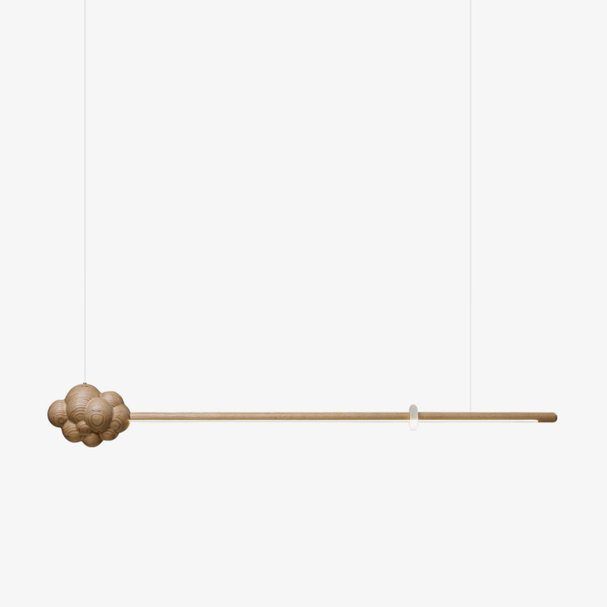 Cyrona Suspension Minérale Nuage Bois Minimaliste