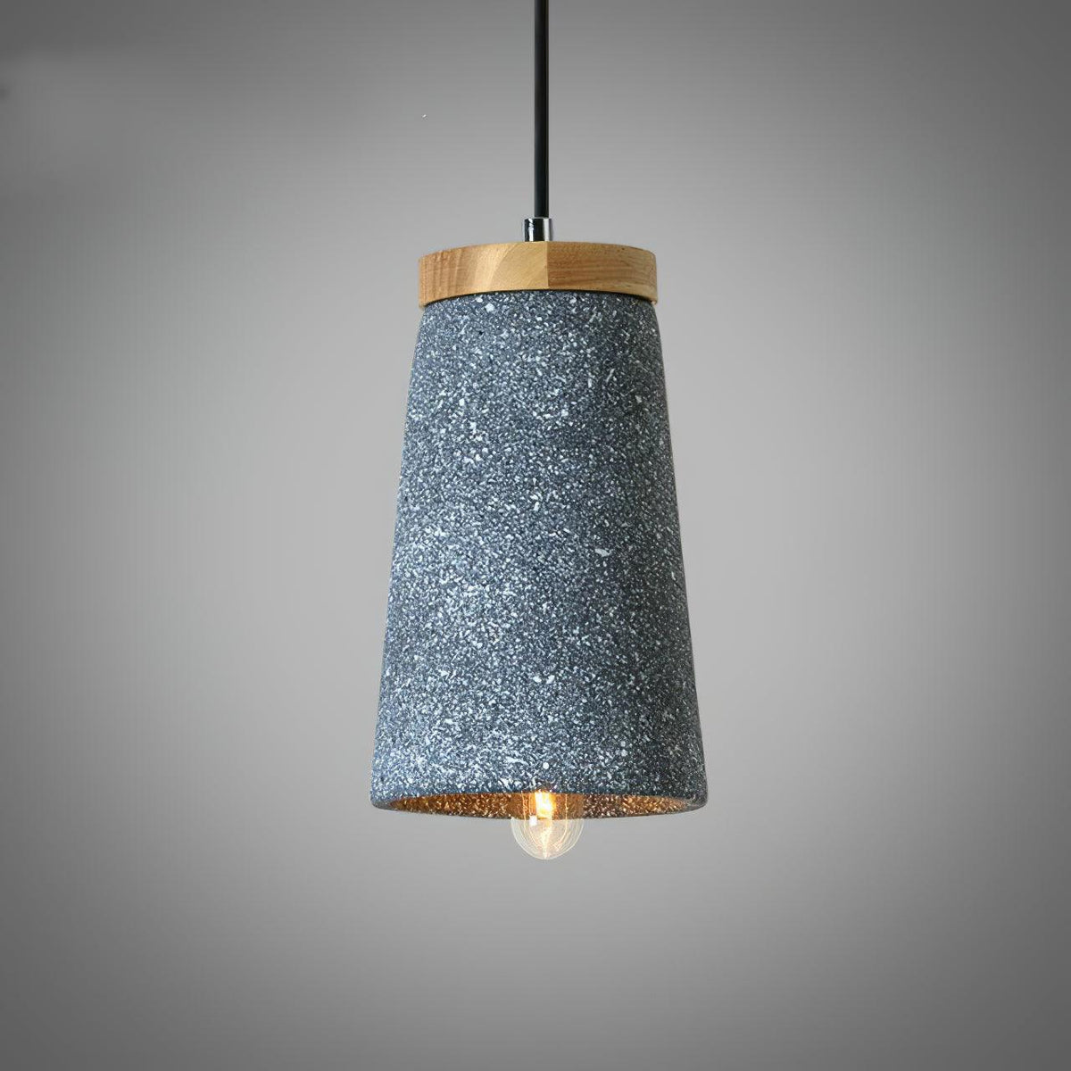 Althere Lustre Suspendu En Bois Et Ciment