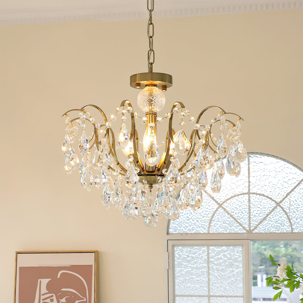 The large 25.6-inch Colette Chandelier.