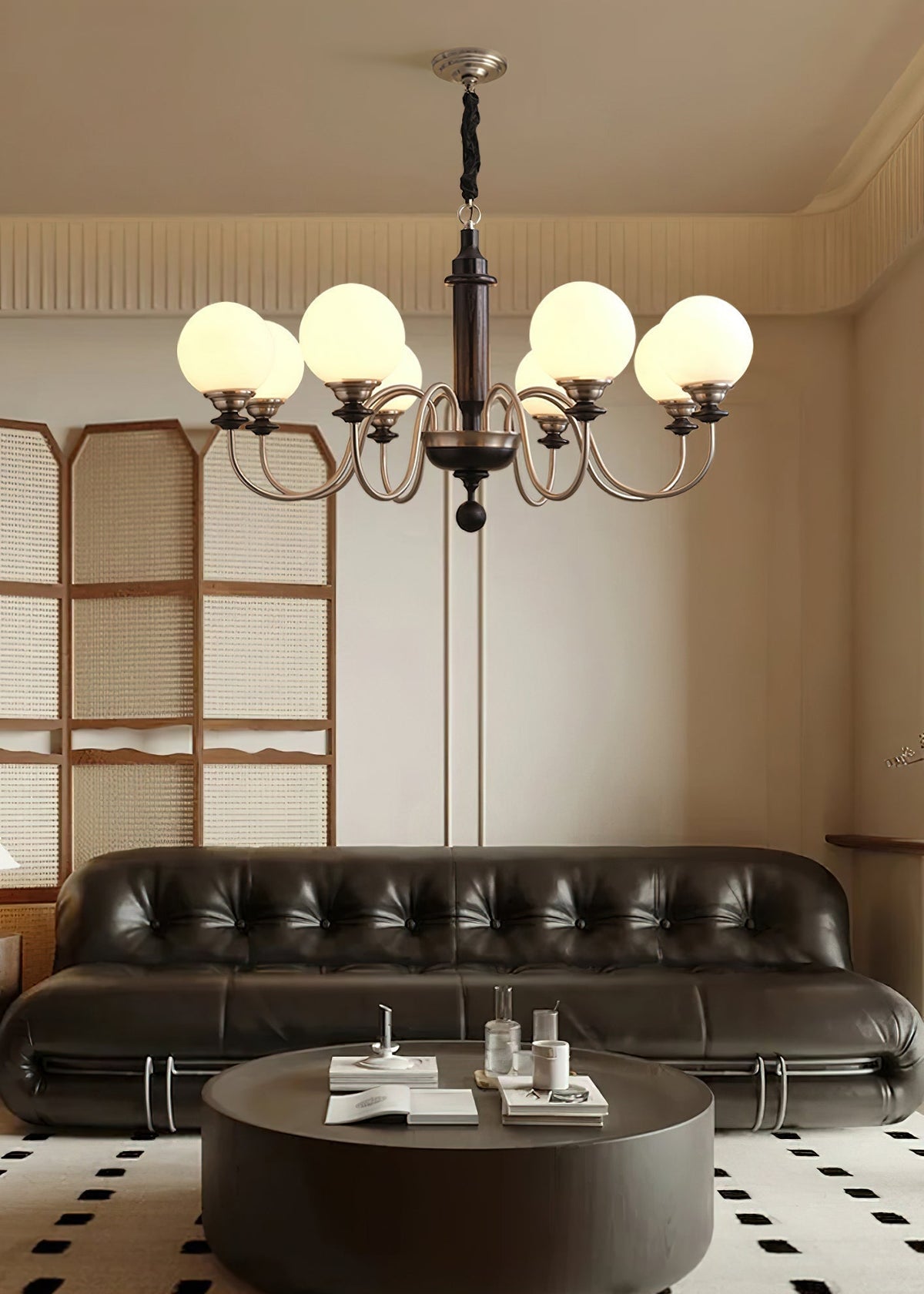 Nyvinia Lustre en Laiton Vintage et Verre