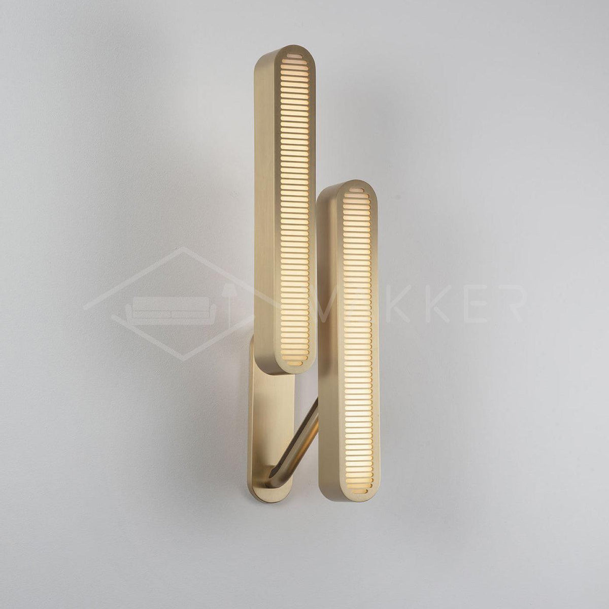 Adrine Lampe Murale en Laiton avec Grille Fendue