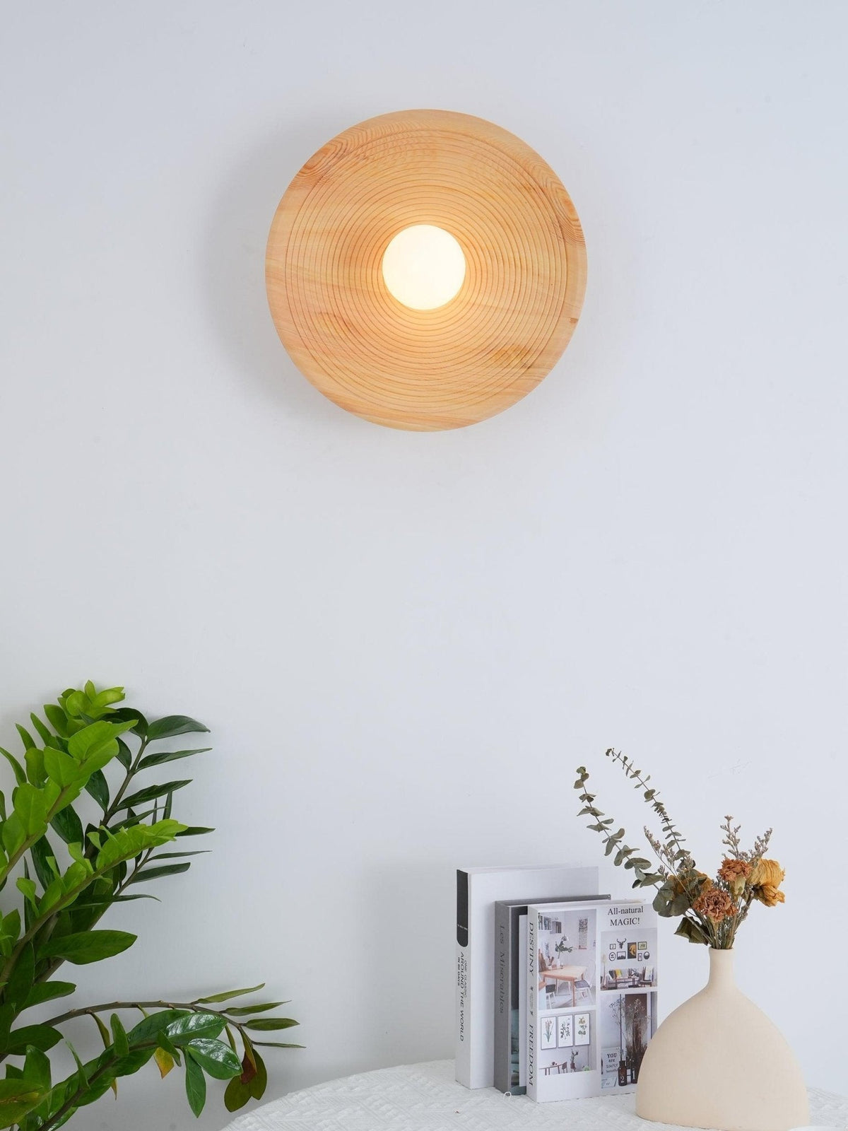 Lucelise Applique Murale en Bois Contour Art Nordique
