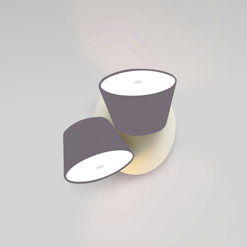 Fivra Dual Shade Wall Lamp-Neutral Decor