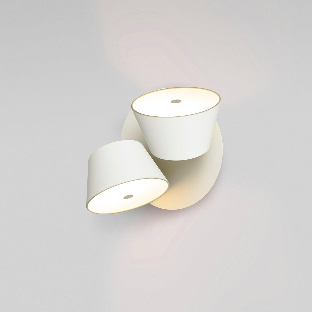 Fivra Dual Shade Wall Lamp-Neutral Decor