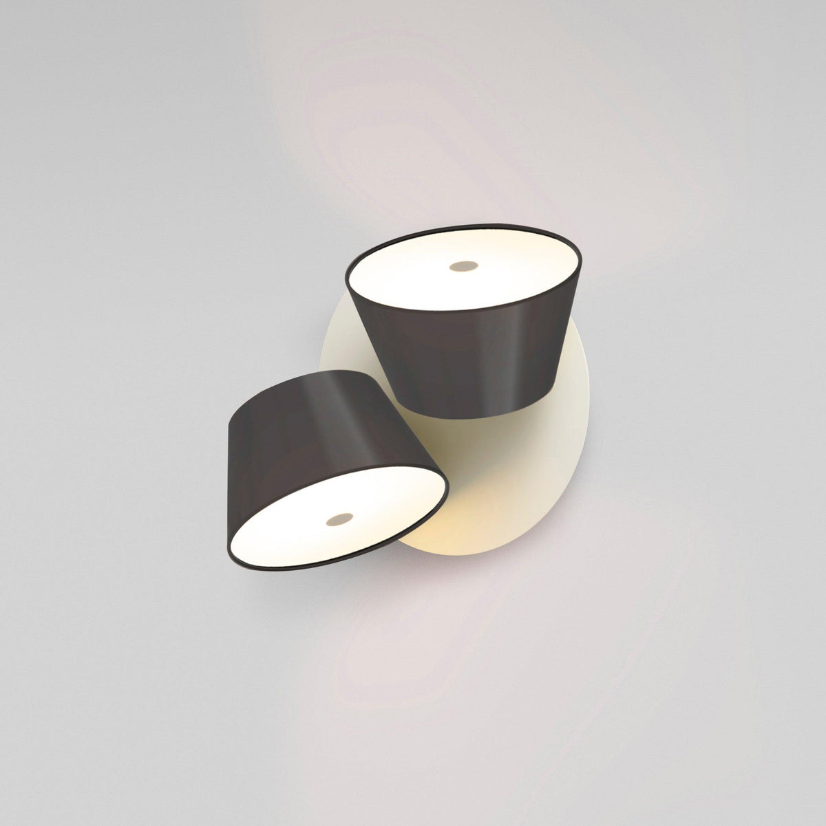 Fivra Dual Shade Wall Lamp-Neutral Decor