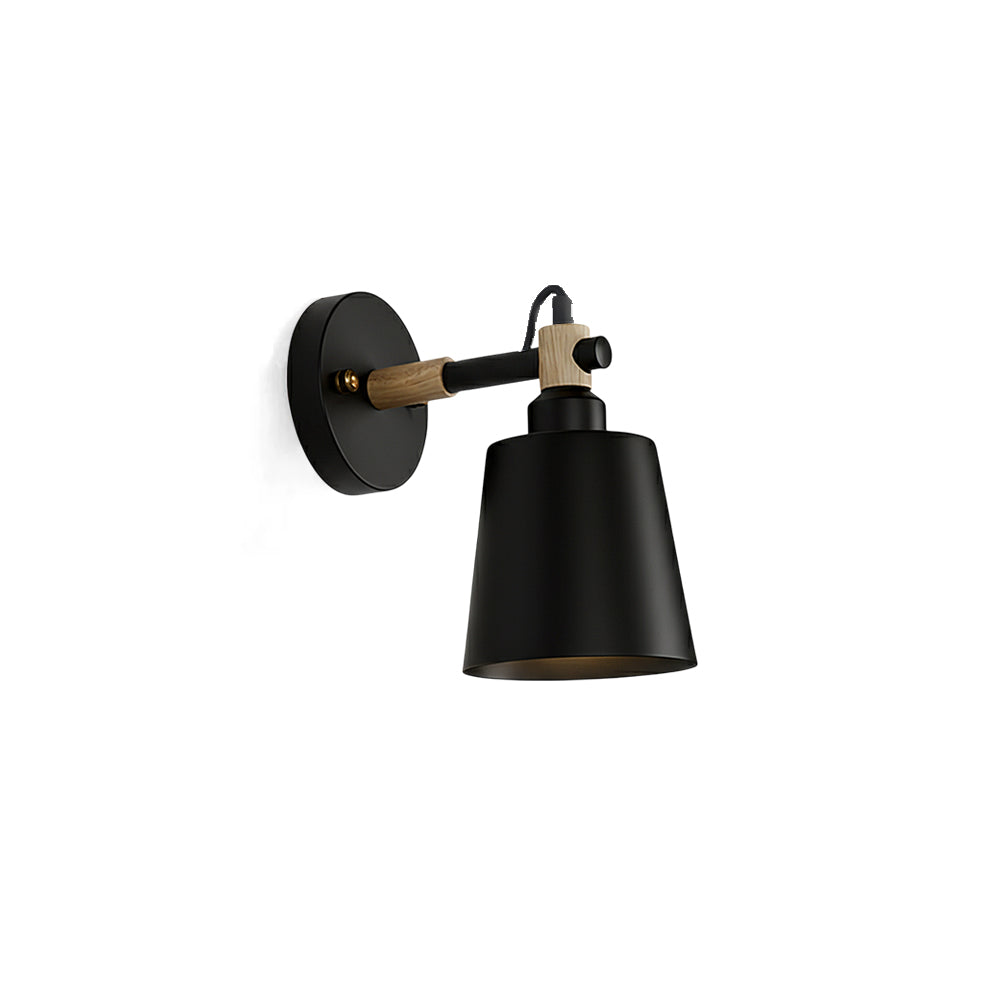 Copita Wall Lamp in white finish, angled view.