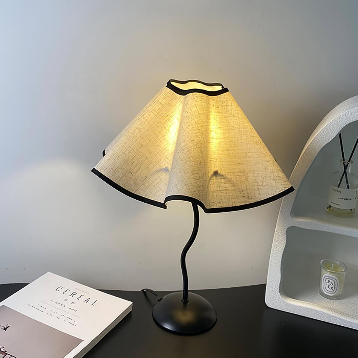 Luminova Lampe de Table en Tissu Artistique