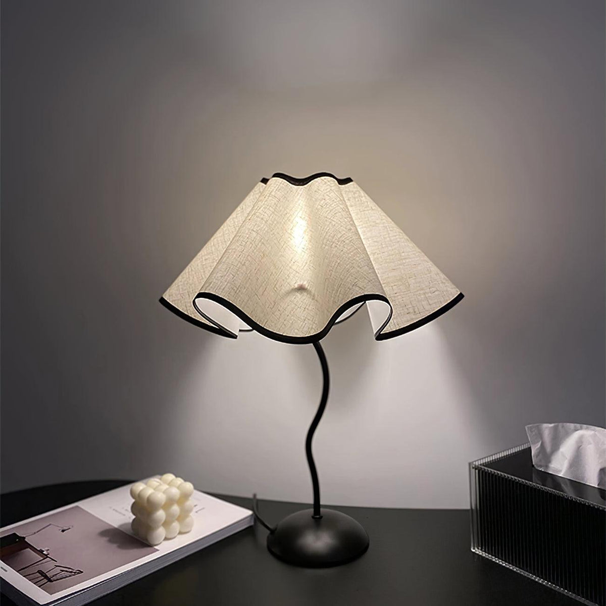 Luminova Lampe de Table en Tissu Artistique