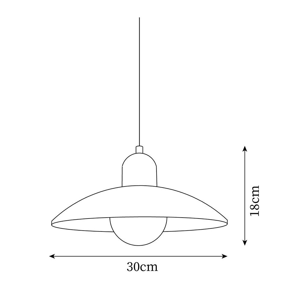 Norrin Dome Pendant Light-Neutral Decor