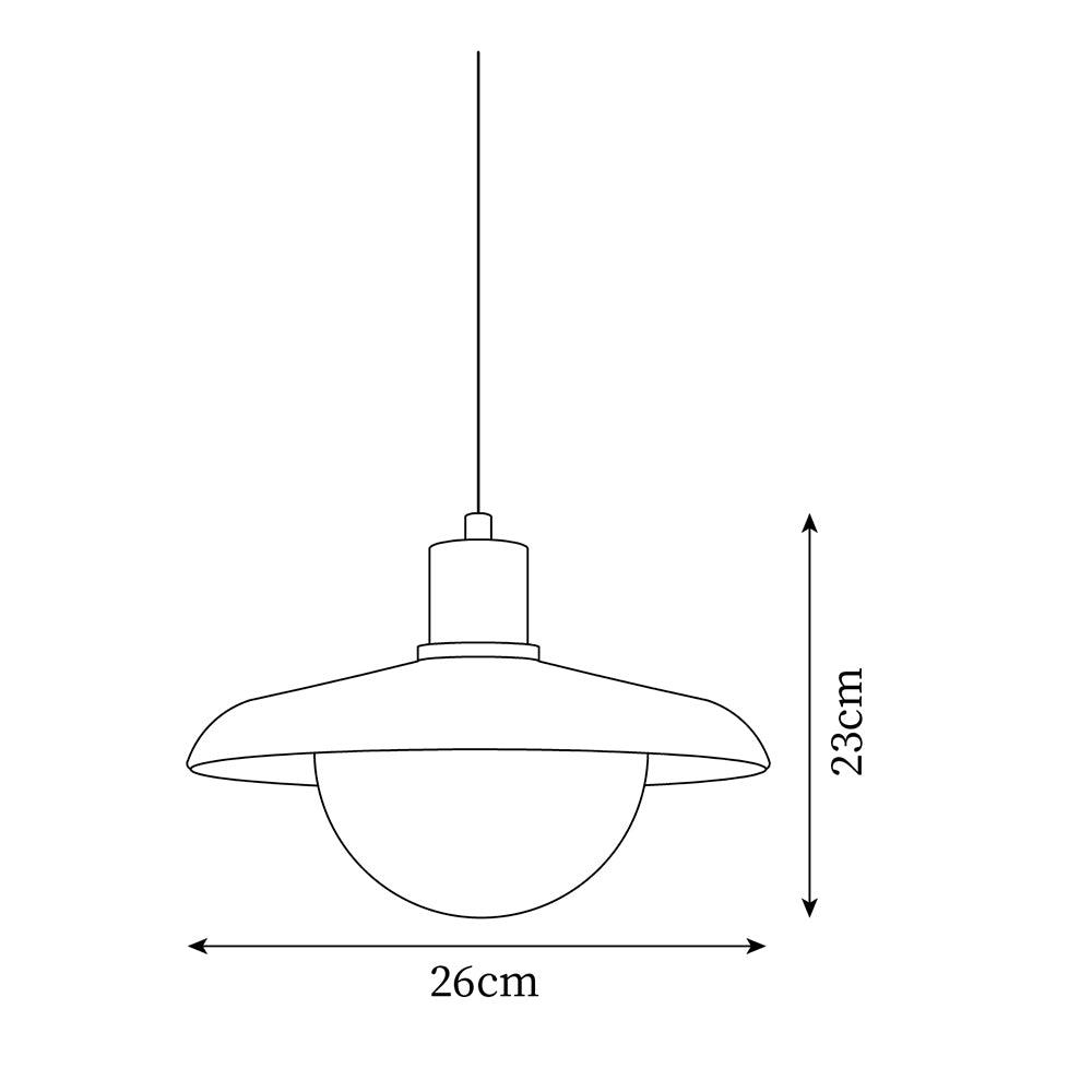 Norrin Dome Pendant Light-Neutral Decor