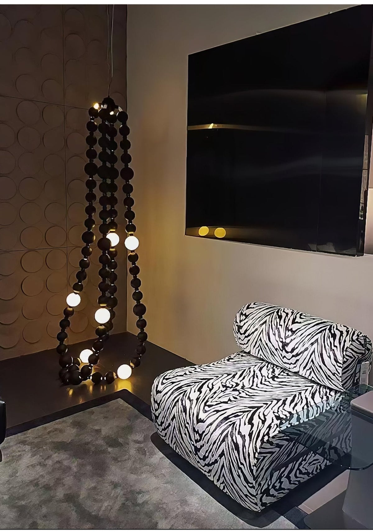 Nysolisra Lustre Moderne en Verre