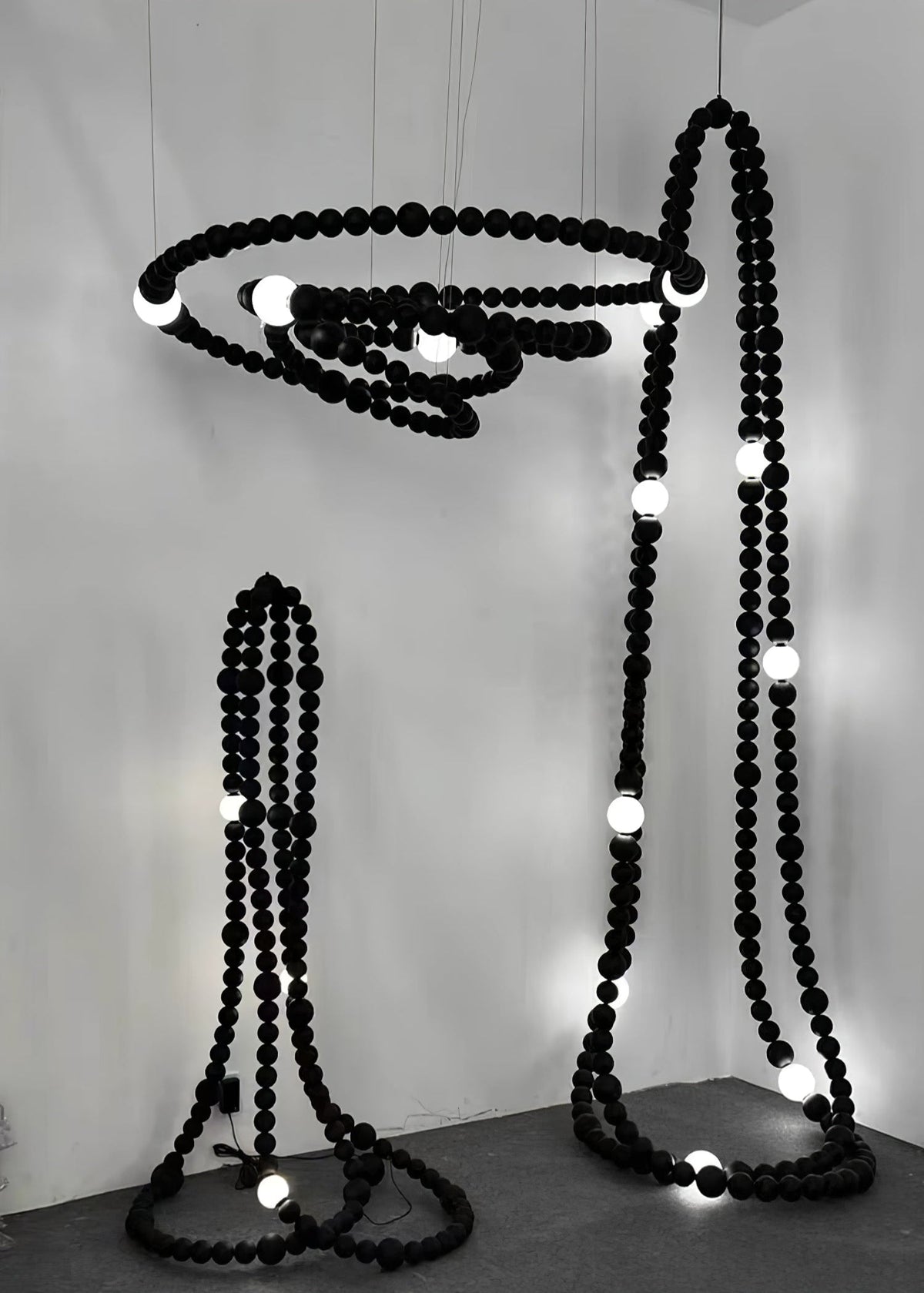 Nysolisra Lustre Moderne en Verre