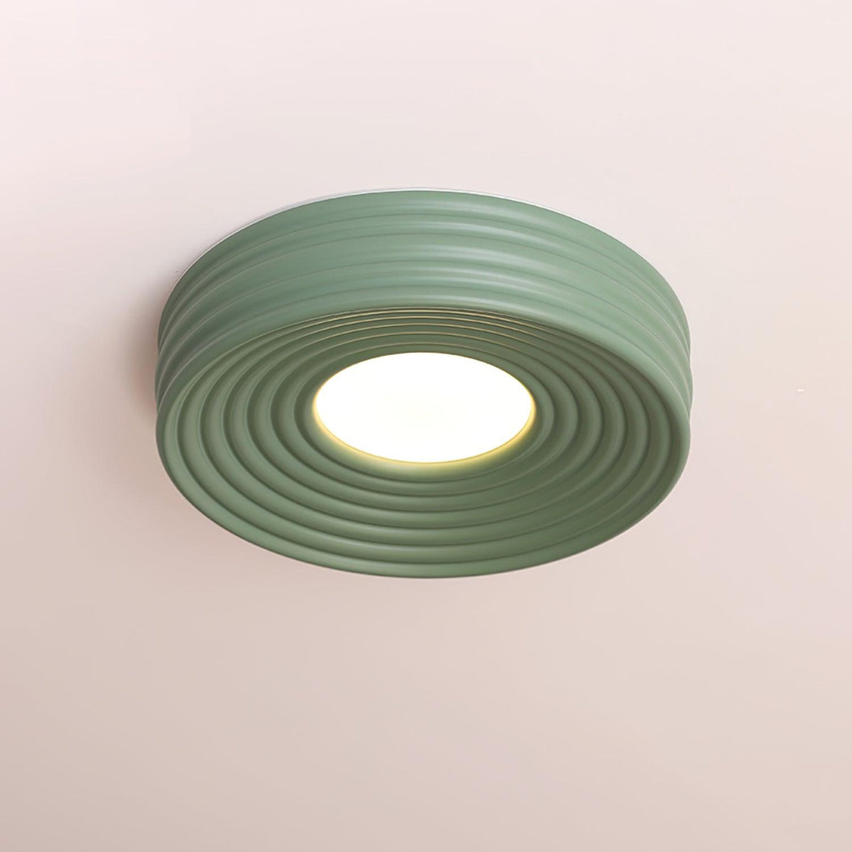 Ceiling Light Ribbed Canopy Textured Contemporary Fixture-Neutral Decor