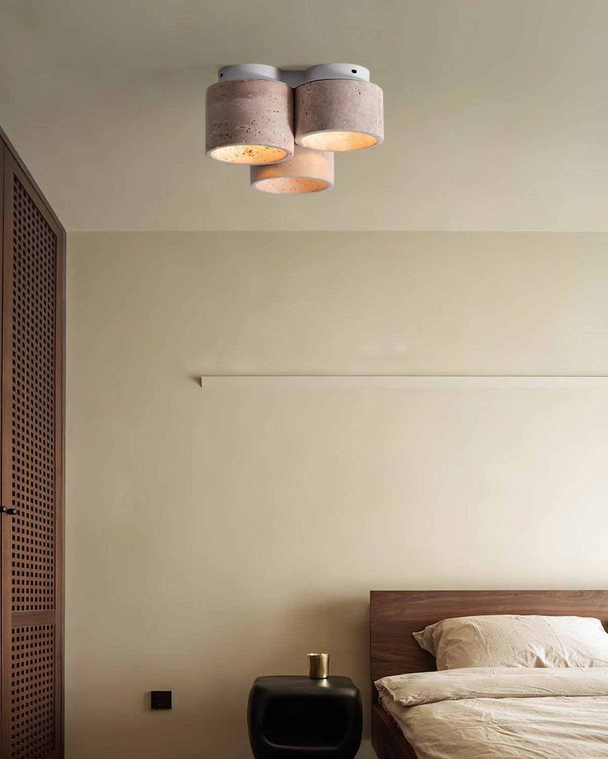 Ritta Ceiling Light 3 head Travertine-Neutral Decor